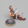 Thomas Gunn Miniatures SPA030A Dying Greek Spartan Lambda Shield 1:30 Scale Pewter view 2