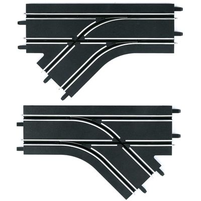 Carrera 61618 Right & Left Mechanical Lane Change Section Add On Track Parts for GO & Digital 143 Slot Car Racing Sets