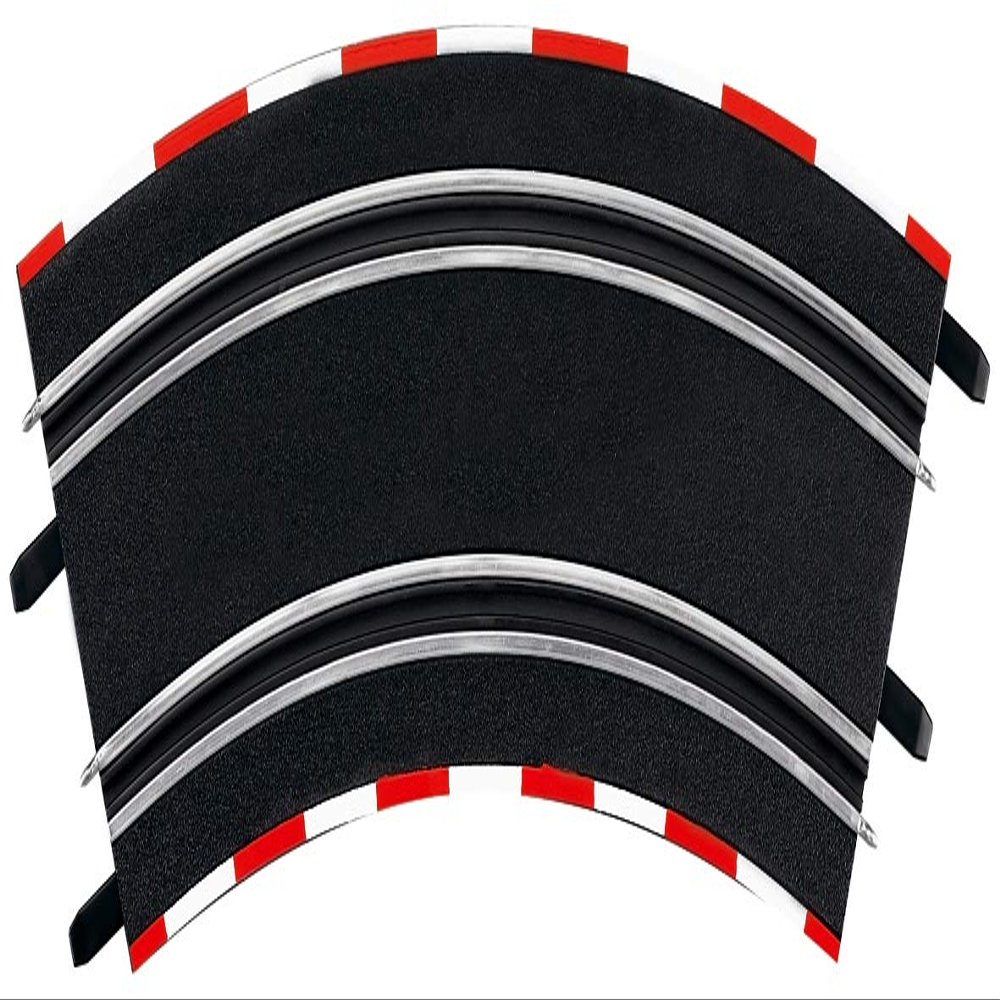 Carrera 61645 3/45 Curve Section Add On Track Parts for GO & Digital 143 Slot Car Racing Sets