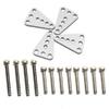 RC-Hub Aluminum Upper Shock Mount Kit for 1/10 RC Axial SCX10 Dingo Crawler, Silver view 2