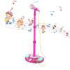 KidPlay Kids Karaoke Microphone Singing Music Machine with Adjustable Stand, Pop Star Musical Toy Pink view 1