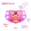KidPlay Kids Karaoke Microphone Singing Music Machine with Adjustable Stand, Pop Star Musical Toy Pink view 4