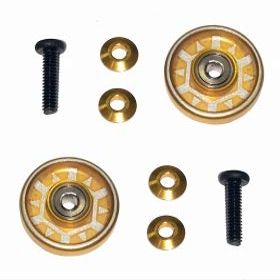 13mm Aluminum Ball -Race Rollers (Ringless) (Red) / 3Racing / M4WD-30/GO