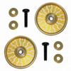 17mm Aluminum Ball -Race Rollers (Ringless) (Gold) / 3Racing / M4WD-31/GO view 1
