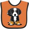 inktastic Bernese Mountain Dog Baby Bib Orange and Black - KiniArt 3e81 view 1