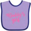 inktastic Valentine's Day Daddy's Girl Baby Bib Lavender and Purple 286db view 1