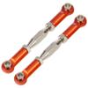 9PCS Wltoys 12428 Pull Rod Steering Servo Link Swing Arm Rear Upper Suspension Arm Tie Rod Length Adjustable for 1/12 Wltoys RC car 12423 FY03 Parts Cojoys (Red) view 3