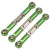 9PCS Wltoys 12428 Pull Rod Steering Servo Link Swing Arm Rear Upper Suspension Arm Tie Rod Length Adjustable for 1/12 Wltoys RC car 12423 FY03 Parts, Cojoys (Green) view 3