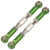 9PCS Wltoys 12428 Pull Rod Steering Servo Link Swing Arm Rear Upper Suspension Arm Tie Rod Length Adjustable for 1/12 Wltoys RC car 12423 FY03 Parts, Cojoys (Green) view 4