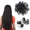 Silicone Hair Cuffs Aluminum Braiding Beads 500pcs for Hair Decoration view 3