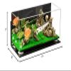 Better Display Cases Versatile Clear Acrylic Trucks, Trains and Rockets Display Case - Large Rectangle Box with Mirror Case, White Risers, Turf Base and Wall Mount 17" x 6" x 7" (A019/V46) view 4