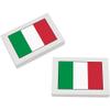 Azeeda 2 x 45mm 'Italian Flag' Erasers/Rubbers (ER00020506) view 1
