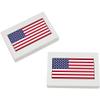 Azeeda 2 x 45mm 'American Flag' Erasers/Rubbers (ER00020490) view 1