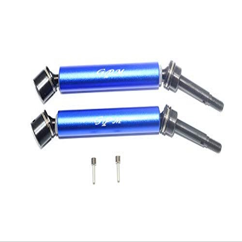 GPM For Losi 1:10 Rock Rey LOS03009 / Hammer Rey U4 LOS03030 Upgrade Parts Harden Steel #45 Front Axle With Alloy Body - 1Pr Set Blue