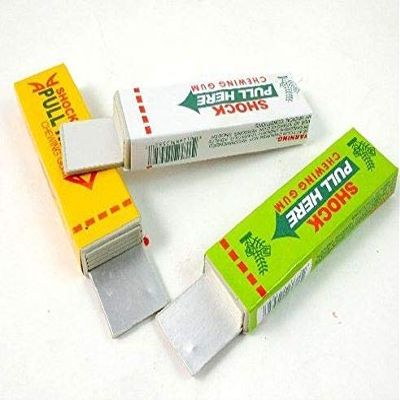 Alician Emorefun Joe 3 Pack of Electric Shock Chewing Gum Tricky Prank Gag Funny Toy Shock Friends Practical Joke, Random Color