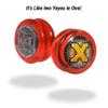 Yomega Power Brain XP yoyo - Includes Synchronized Clutch and a Smart Switch which enables Players to Choose Between auto-Return and Manual Styles of Play + Extra 2 Strings (red) view 3