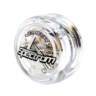 Yomega Spectrum Light up Fireball Transaxle YoYo with LED Lights for Intermediate, Advanced and Pro Level String Trick Play + Extra 2 Strings & 3 Month Warranty (Clear)
