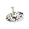 Sterling silver Modern dreidel with Hebrew letters Spinning Top Israel handmade Collector's view 2
