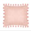 American Kids Pom Decorative Pillow, 12x18, Pink view 1