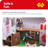 Bigjigs Toys King George's Castle Wooden Toy for Kids Age 3+ | Working Slot-Together Fort with Drawbridge, Balconies & Doors | Medieval Wood Toys for Fantasy Role Play | Educational Gift for Children view 4