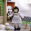 Bigjigs Toys Wooden Cobblestone Farm with Working Gates, a Stable, Hay Loft view 3