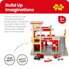 Bigjigs Toys Wooden Park & Play Garage Set | Kids Car Accessories & Road Playset | Features Multistory Ramps & Wood Parking Spaces | Toddler Gifts for 3+ Year Old | Childrens Montessori Learning Tool view 3