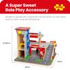 Bigjigs Toys Wooden Park & Play Garage Set | Kids Car Accessories & Road Playset | Features Multistory Ramps & Wood Parking Spaces | Toddler Gifts for 3+ Year Old | Childrens Montessori Learning Tool view 4