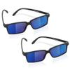 ArtCreativity Spy Glasses for Kids (Set of 3) See Behind You Sunglasses with Rear View Mirrors - Fun Party Favors, Detective Gadgets, Secret Agent Costume Props, Gift Idea for Boys and Girls Blue view 1