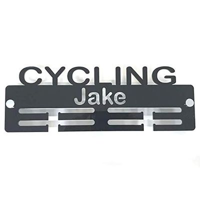 Super Cool Creation Personalised"Cycling" Medal Hanger - Mocha