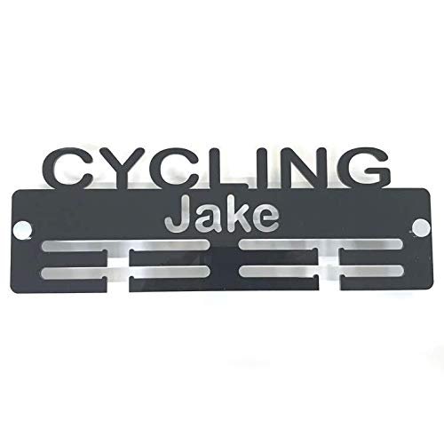 Super Cool Creation Personalised"Cycling" Medal Hanger - Mocha