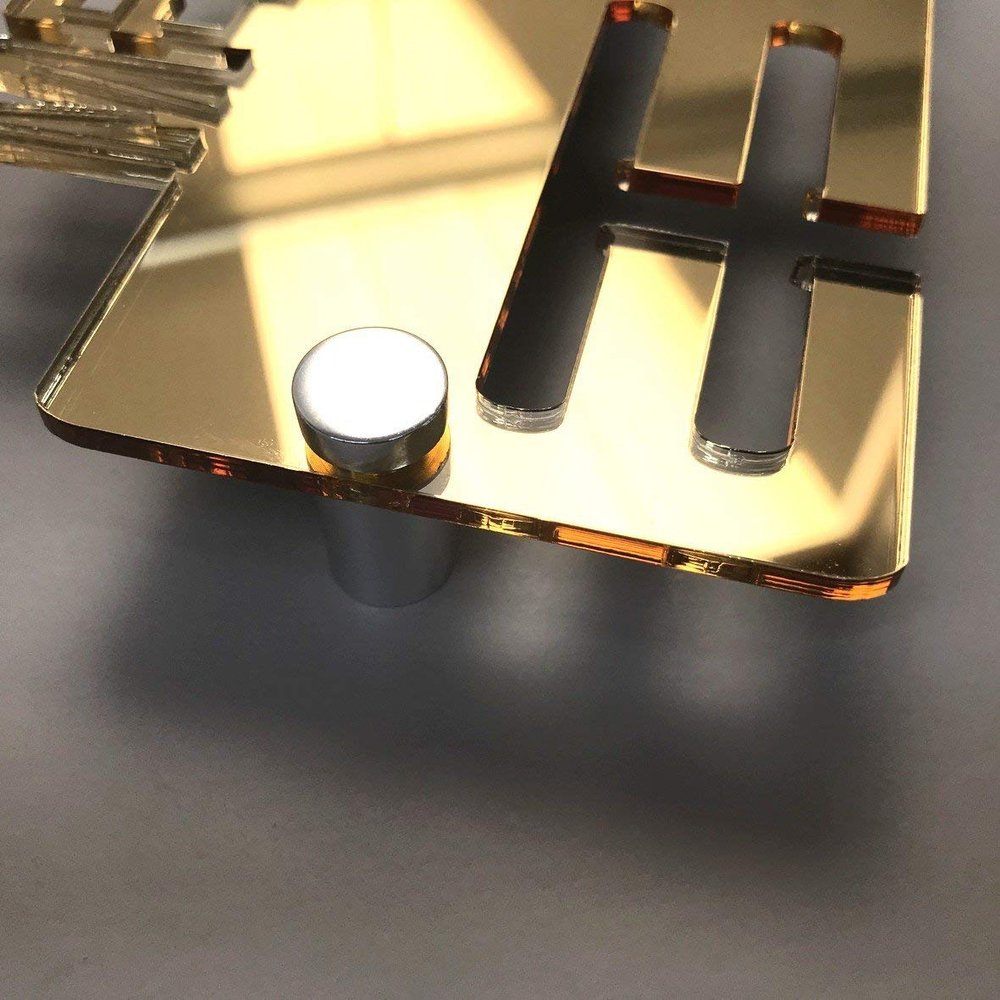 Super Cool Creation Personalised"Ballet" Medal Hanger - Gold Mirror