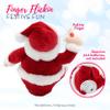 4E's Novelty Animated Santa Claus Plush, Makes Gas Sound, Talking Christmas Bear Plush Toys for Kids 8" Funny Christmas Stuffed Animals Gag Gifts for Boys Girls Teens White Elephant Gift view 2