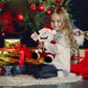 4E's Novelty Animated Santa Claus Plush, Makes Gas Sound, Talking Christmas Bear Plush Toys for Kids 8" Funny Christmas Stuffed Animals Gag Gifts for Boys Girls Teens White Elephant Gift view 3