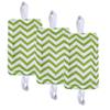Door Silencer Door Jammer Door Closer Cushion Nursery Door Silencer Door Latch Cover 3 Pack for Noise Reducing Quiet Doors Baby Toddler Safety 3.25 x 5.5 Inch (Green Chevron) view 1