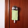 Door Silencer Door Jammer Door Closer Cushion Nursery Door Silencer Door Latch Cover 3 Pack for Noise Reducing Quiet Doors Baby Toddler Safety 3.25 x 5.5 Inch (Green Chevron) view 2