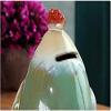 Amandaus 1Pcs 15x10x12CM Ceramic Chicken Coin Bank Currency Pot Cute Animal Money Box Creative Piggy Bank Christmas Children Gift Home Furnishing Ornament Ceramic Figurines Decoration view 2