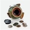 Amandaus 1Pcs 15x10x12CM Ceramic Chicken Coin Bank Currency Pot Cute Animal Money Box Creative Piggy Bank Christmas Children Gift Home Furnishing Ornament Ceramic Figurines Decoration view 3