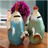 Amandaus 1Pcs 15x10x12CM Ceramic Chicken Coin Bank Currency Pot Cute Animal Money Box Creative Piggy Bank Christmas Children Gift Home Furnishing Ornament Ceramic Figurines Decoration view 4