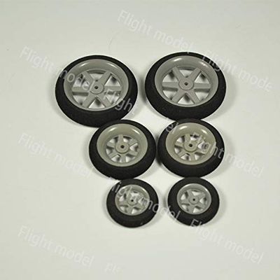Jammas 1 Pair of Light Foam Tail Sponge RC Model Wheels 30mm 35mm 40mm 45mm 50mm for RC Remote Control Airplane Model Replacement Parts - (Color: 45mm)