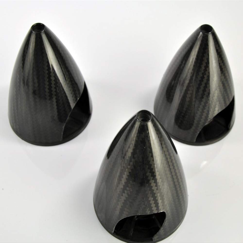 Jammas 1pcs Carbon Fiber Spinner 3K Surface for RC Gas Airplane 2 Blades Propeller Multi-Size 1.75" / 2"/ 2.25" / 2.5"/ 3" / 3.5" / 4" - (Color: 95mm)