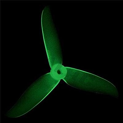 Jammas 12 pcs / 6 Pair DALPROP Cyclone T5045C T5045BN 5045 3 Blade Propeller for QAV-R 220 QAV250 210 GEP-TX RC FPV Drone Quadcopter - (Color: Transparent Blue)