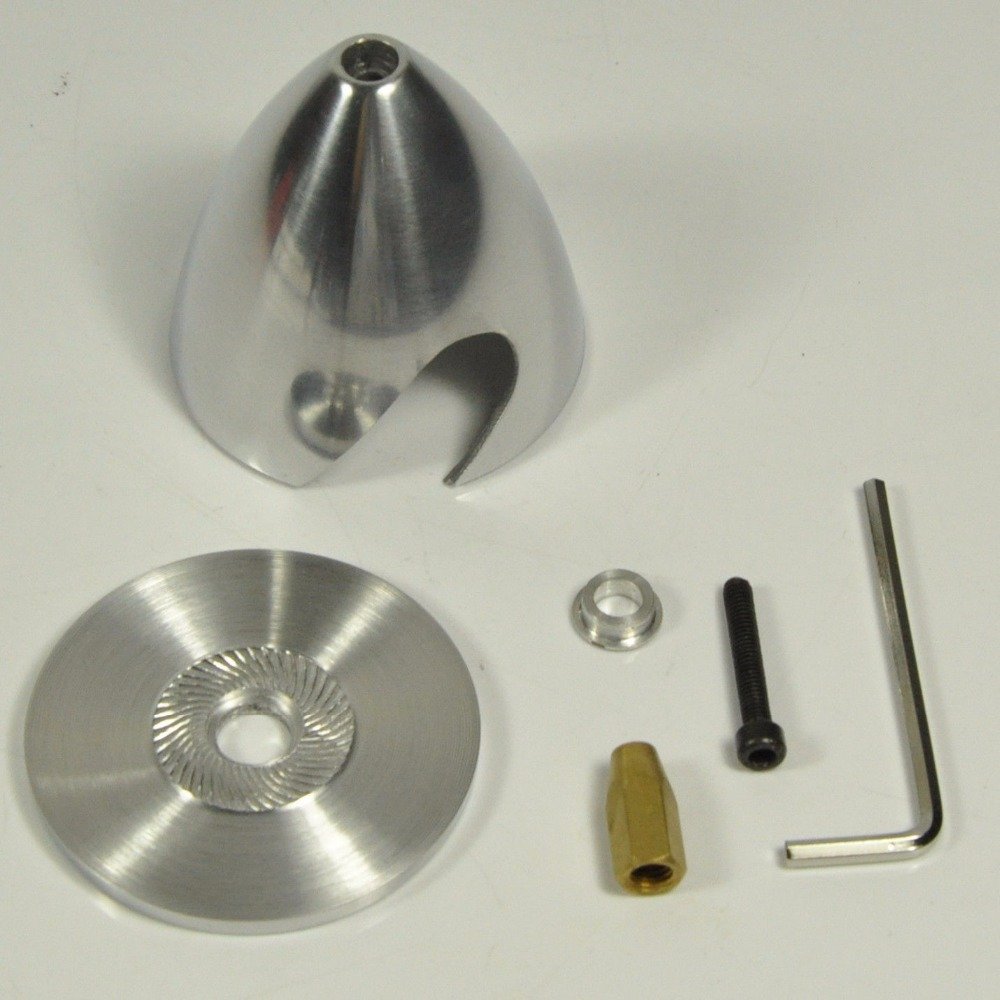 Jammas 2 Blade Aluminum Spinner Special Drilled for RC Plane with Prop Adapter 1.5" 1.75" 2" 2.25" 2.5" 2.75" 3" 3.5" 4" Zyhobby - (Color: 89mm)