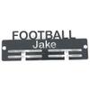 Super Cool Creation Personalised"Football" Medal Hanger - Green view 1