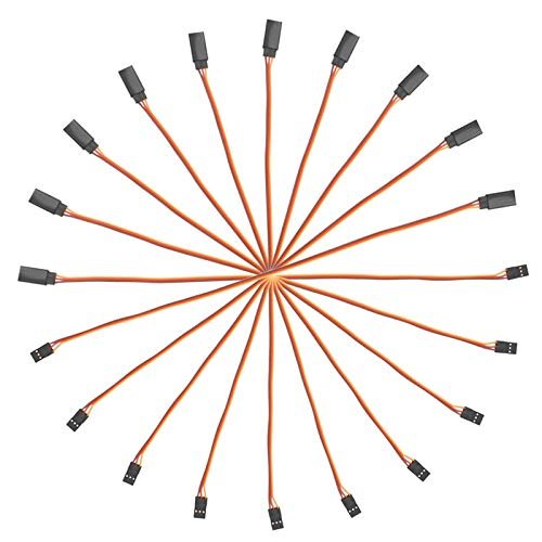 Jammas New 10Pcs 300mm Extension Servo Wire Lead Cable for RC Futaba JR 30cm Male to Female
