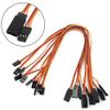 Jammas New 10Pcs 300mm Extension Servo Wire Lead Cable for RC Futaba JR 30cm Male to Female view 2
