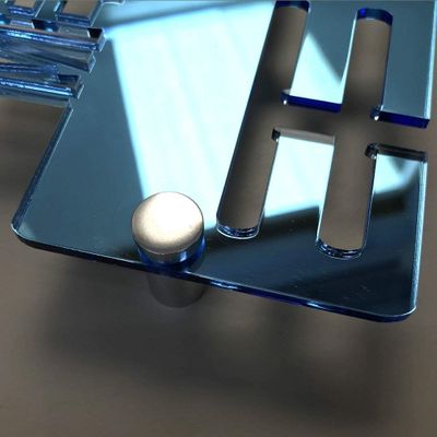 Super Cool Creation Personalised"Dance" Medal Hanger - Blue Mirror