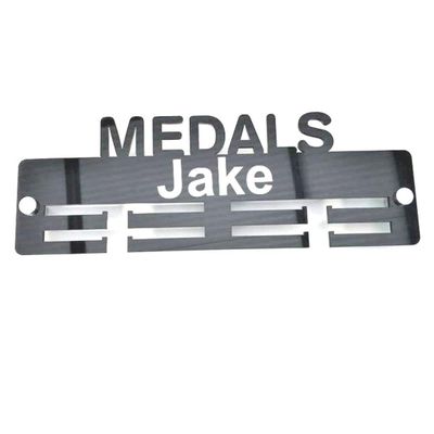 Super Cool Creation Personalised"Medal" Medal Hanger - Light Grey