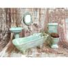 BESTLEE Dollhouse Furniture Miniature Bathroom Accessories Set 4PCS-1:12 Scale (Light Green) view 1