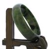 2.4" China Certified Nature Hetian Nephrite Jade Women's Green Flowe Bangle Bracelet 2446 view 4