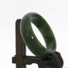 2.4" China Certified Nature Hetian Nephrite Jade Women's Green Flower Bangle Bracelet2458 view 4